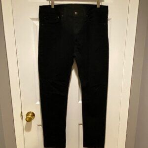 Levi's 510 Red Tag Men's Skinny Fit Cotton-Blend Black Jeans Size 34x32